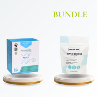 Multibiotics Mind PS128 and Herbaland Ashwagandha Gummies (Bundle)