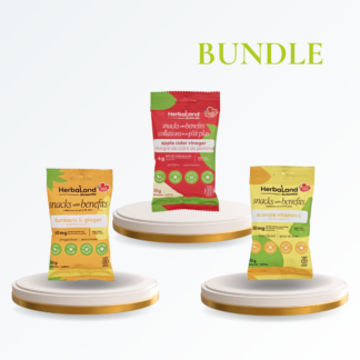 Herbaland Functional Gummies Bundle (3 x 30g | Halal, Vegan, Low Sugar)