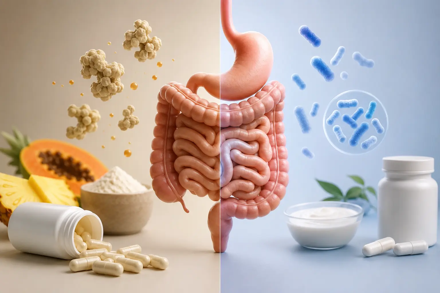 Digestive Enzymes vs Probiotics