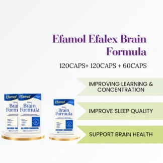 Bundle of Efamol Efalex Brain Formula 120 caps +120 caps + 60 caps
