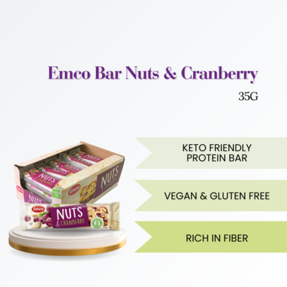 Emco Bar Nuts & Cranberry 35g Halal