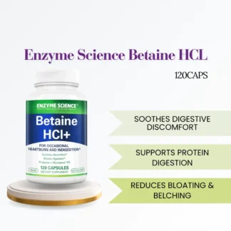 Enzyme Science Betaine HCl, 120 Capsules