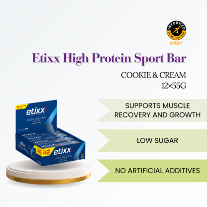 Etixx High Protein Sports Bar - Cookies & Cream 12 x 55g