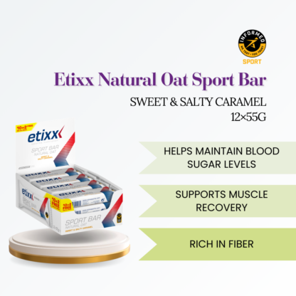 Etixx Natural Oat Sport Bar Sweet & Salty Caramel 12*55g