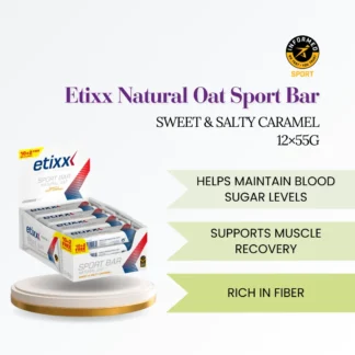 Etixx Natural Oat Sport Bar Sweet & Salty Caramel 12*55g