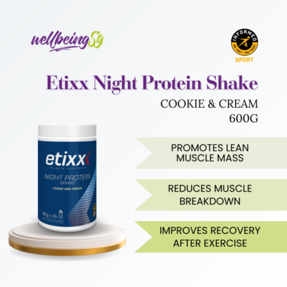 Etixx Night Protein Shake Cookie & Cream 600g