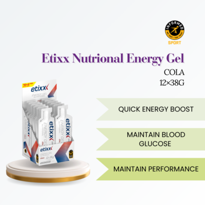 Etixx Nutritional Energy Gel Cola 12 x 38g