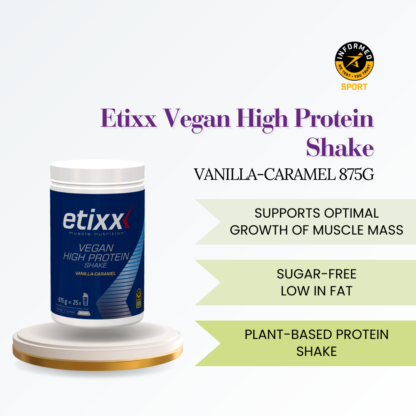 Etixx Vegan High Protein Shake - Vanilla Caramel Flavour 875g