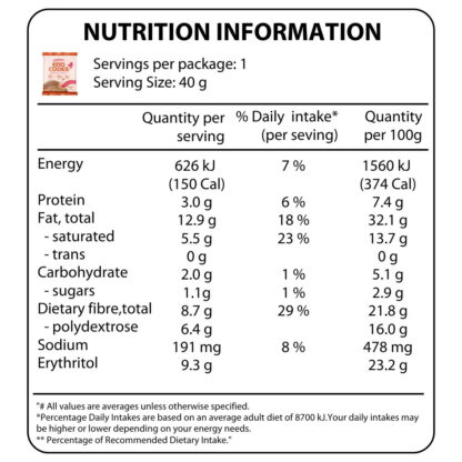 Justine's Keto Cookie,Ginger Crunch 40g Halal - Image 4