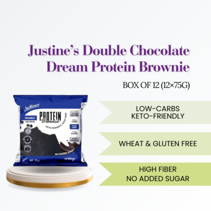 Justines Protein Cookie, Double Choc Brownie Halal (Box of 12)