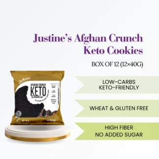 Justines - Keto Cookie, Afghan Crunch Halal(Box of 12)
