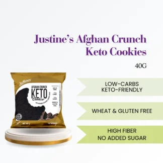 Justines Keto Cookie, Afghan Crunch 40g Halal