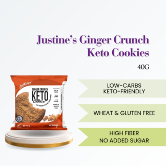 Justine's Keto Cookie,Ginger Crunch 40g Halal