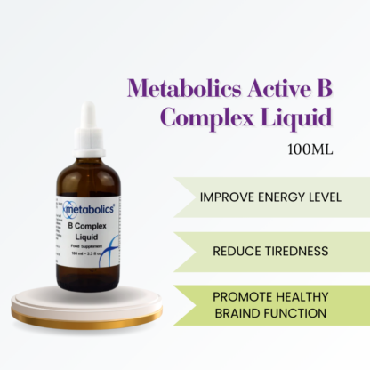 Metabolics B Complex Liquid 100ml - Bioavailable, coenzyme form