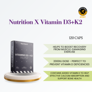 Nutrition X Vitamin D3+K2 120Caps