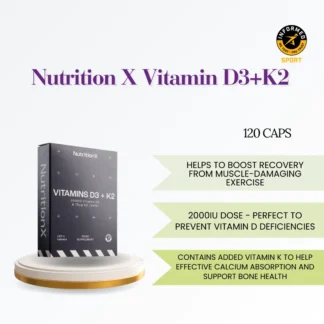 Nutrition X Vitamin D3+K2 120Caps